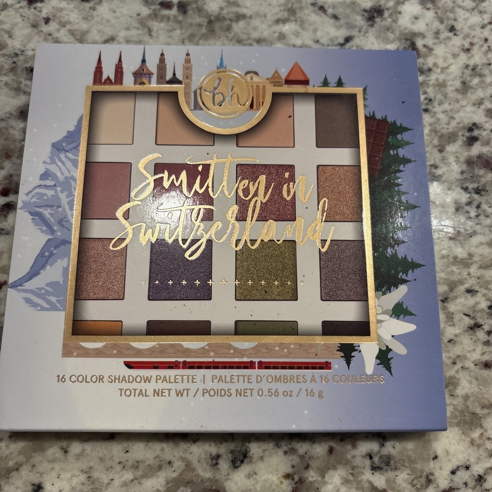 BH Cosmetics Eyeshadow Palette OS Smitten in Switzerland 16 Color Retired NEW